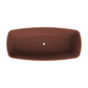 Cali vrijstaand ligbad 174 x 78 x 55 mat terracotta