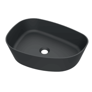 Arcqua Rocker opbouw waskom organisch l 50 x 37 mat antraciet