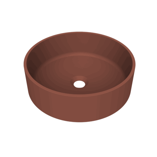 Arcqua Case opbouw waskom rond 40 mat terracotta