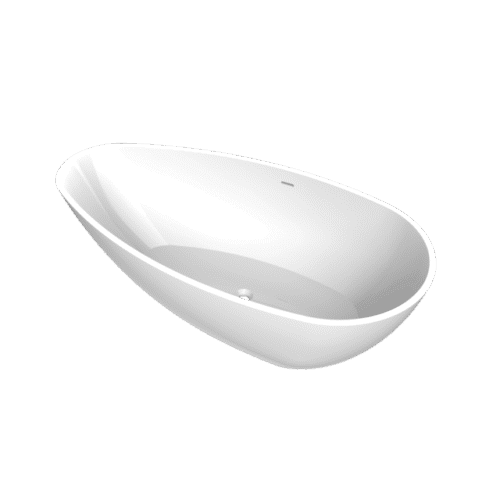 Arcqua Lima vrijstaand ligbad 170x86x54 cm glans wit, perspectief