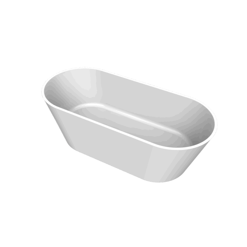 Pinto vrijstaand ligbad 180*80 glans wit