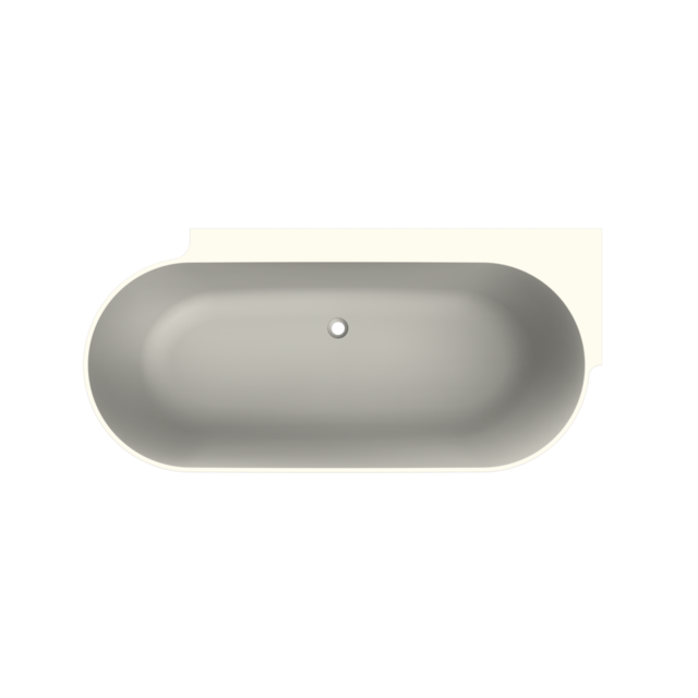 Havana back to wall ligbad 170 x 80 mat zand rechts