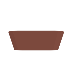 Pinto vrijstaand ligbad 170 x 73 mat terracotta