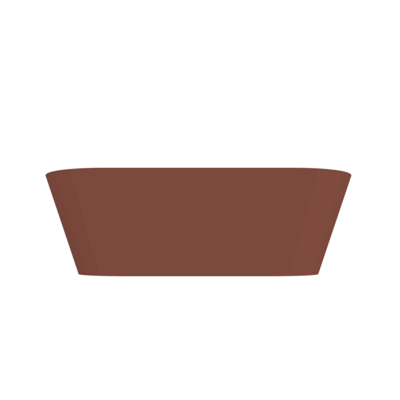 Pinto vrijstaand ligbad 170 x 73 mat terracotta