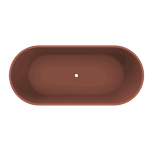 Pinto vrijstaand ligbad 170 x 73 mat terracotta