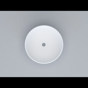 Loeffi Solid Surface waskom rond 38*14 mat wit