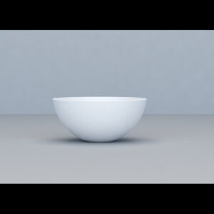 Loeffi Solid Surface waskom rond 38*14 mat wit