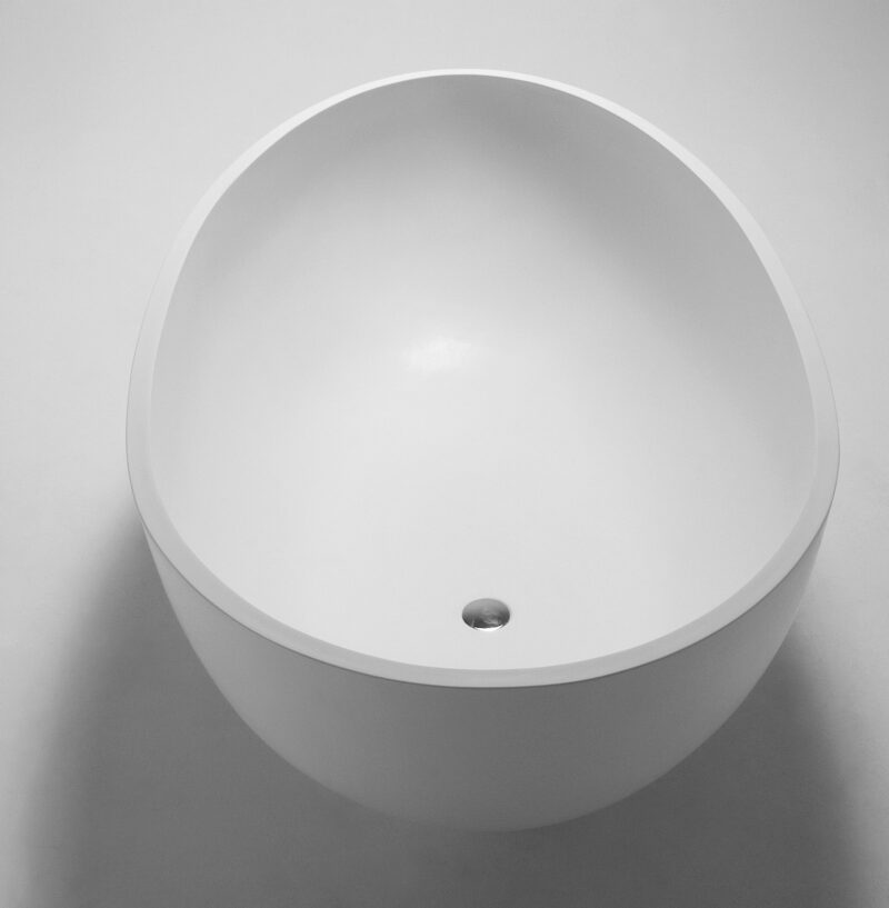 Max solid surface vrijstaand bad 176*96*51 mat wit