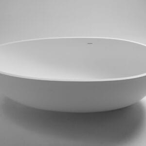 Max Solid Surface freistehende Badewanne 176*96*51 Weiß matt