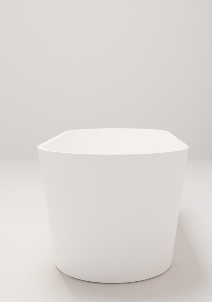 Evi solid surface vrijstaand ligbad 180*80*57 mat wit