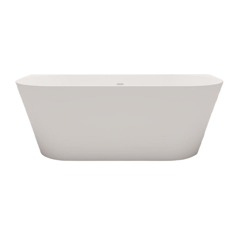 Evi solid surface back to wall ligbad 180*80*57 mat wit