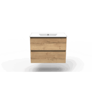 Onderkast Space natural oak 80 2 lades