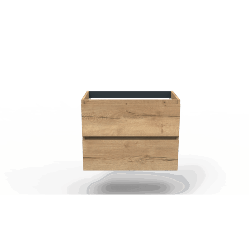 Onderkast Space natural oak 80 2 lades