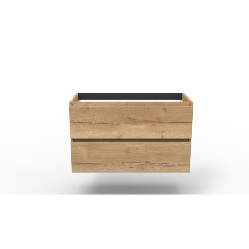Onderkast Space natural oak 100 2 lades