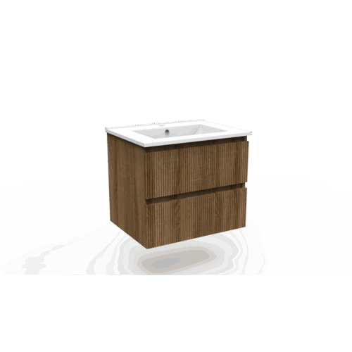 Onderkast Ridge cafe oak 60 2 lades greeploos