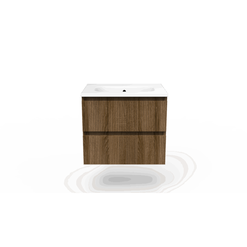 Onderkast Ridge cafe oak 60 2 lades greeploos