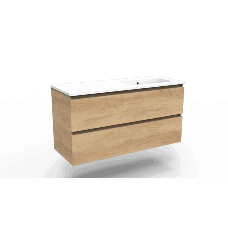 Onderkast Space nebraska oak 120 2 lades