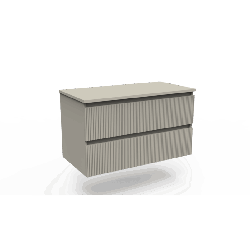 Onderkast Ridge clay 90 2 lades greeploos