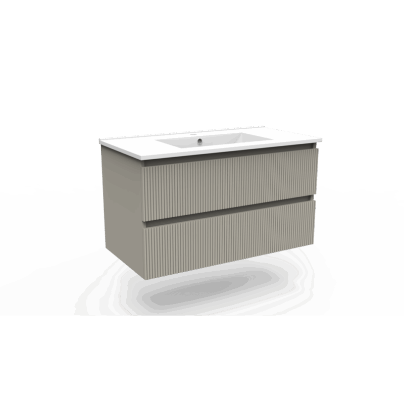 Onderkast Ridge clay 90 2 lades greeploos