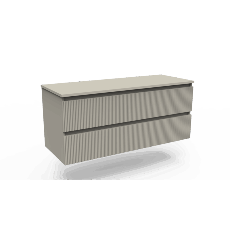 Onderkast Ridge clay 120 2 lades greeploos