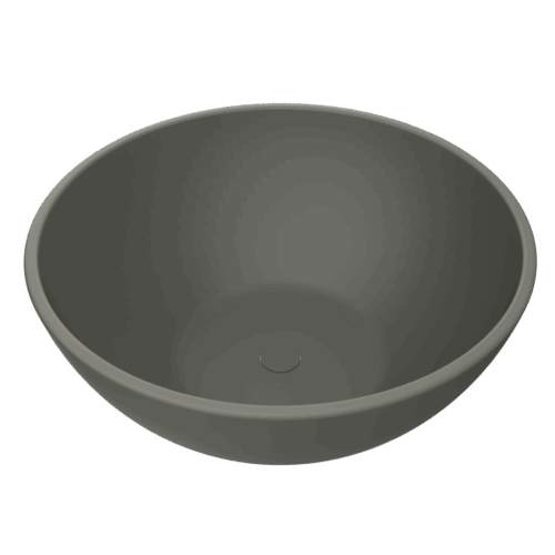 Arcqua Prince opbouw waskom rond 38 mat beton