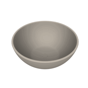 Arcqua Prince opbouw waskom rond 38 mat klei