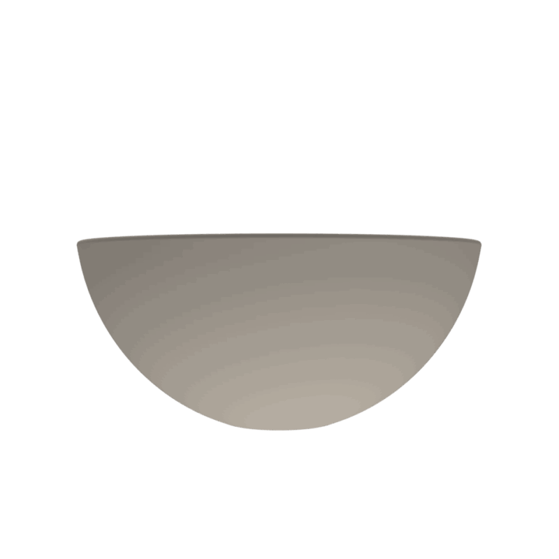 Arcqua Prince opbouw waskom rond 38 mat klei