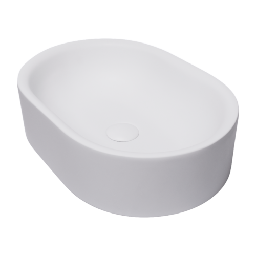 Zorra solid surface waskom 51 x 36 x 13 mat wit