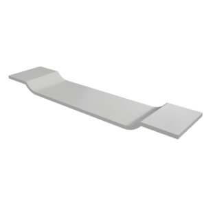 Solid badbrug 90*20 mat wit