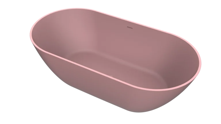 Home 9 BAD402944 Cusco vrijstaand ligbad 175x85 mat roze persp